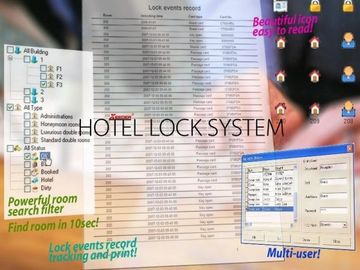Cina Kartu Kunci Antarmuka PMS Sistem Kunci Hotel V5.80 Filter Pencarian Kamar Yang Kuat pabrik